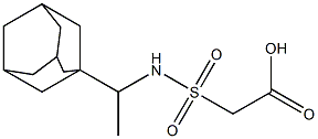 2-{[1-(adamantan-1-yl)ethyl]sulfamoyl}acetic acid Structure