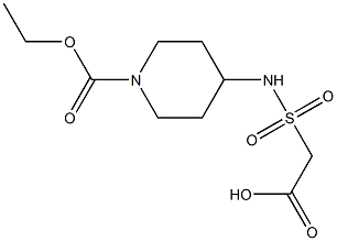 2-{[1-(ethoxycarbonyl)piperidin-4-yl]sulfamoyl}acetic acid 구조식 이미지