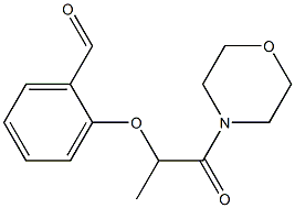 2-{[1-(morpholin-4-yl)-1-oxopropan-2-yl]oxy}benzaldehyde 구조식 이미지