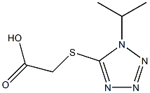 2-{[1-(propan-2-yl)-1H-1,2,3,4-tetrazol-5-yl]sulfanyl}acetic acid Structure