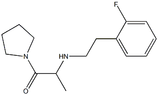 2-{[2-(2-fluorophenyl)ethyl]amino}-1-(pyrrolidin-1-yl)propan-1-one Structure