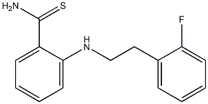 2-{[2-(2-fluorophenyl)ethyl]amino}benzene-1-carbothioamide 구조식 이미지