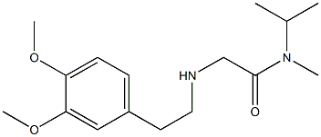 2-{[2-(3,4-dimethoxyphenyl)ethyl]amino}-N-methyl-N-(propan-2-yl)acetamide Structure