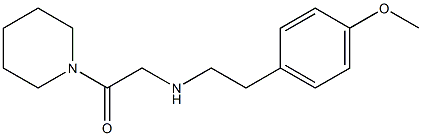 2-{[2-(4-methoxyphenyl)ethyl]amino}-1-(piperidin-1-yl)ethan-1-one 구조식 이미지