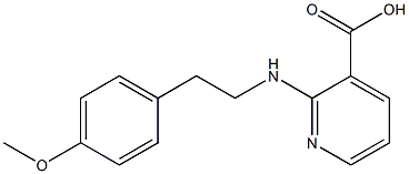 2-{[2-(4-methoxyphenyl)ethyl]amino}pyridine-3-carboxylic acid 구조식 이미지