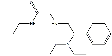 2-{[2-(diethylamino)-2-phenylethyl]amino}-N-propylacetamide Structure