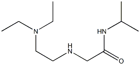 2-{[2-(diethylamino)ethyl]amino}-N-(propan-2-yl)acetamide 구조식 이미지