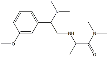 2-{[2-(dimethylamino)-2-(3-methoxyphenyl)ethyl]amino}-N,N-dimethylpropanamide 구조식 이미지