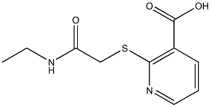 2-{[2-(ethylamino)-2-oxoethyl]thio}nicotinic acid Structure