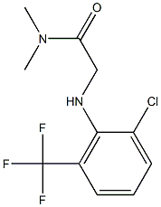 2-{[2-chloro-6-(trifluoromethyl)phenyl]amino}-N,N-dimethylacetamide Structure