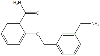 2-{[3-(aminomethyl)phenyl]methoxy}benzamide 구조식 이미지