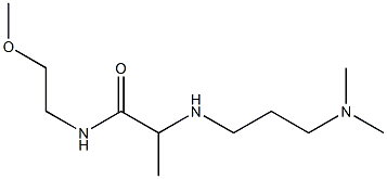 2-{[3-(dimethylamino)propyl]amino}-N-(2-methoxyethyl)propanamide 구조식 이미지