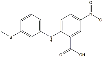 2-{[3-(methylsulfanyl)phenyl]amino}-5-nitrobenzoic acid Structure