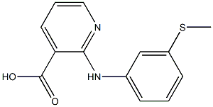 2-{[3-(methylsulfanyl)phenyl]amino}pyridine-3-carboxylic acid Structure