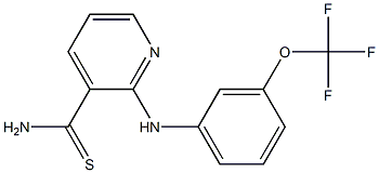 2-{[3-(trifluoromethoxy)phenyl]amino}pyridine-3-carbothioamide Structure