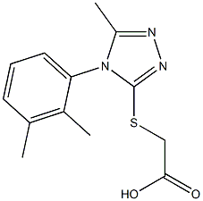 2-{[4-(2,3-dimethylphenyl)-5-methyl-4H-1,2,4-triazol-3-yl]sulfanyl}acetic acid 구조식 이미지