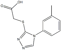 2-{[4-(3-methylphenyl)-4H-1,2,4-triazol-3-yl]sulfanyl}acetic acid Structure