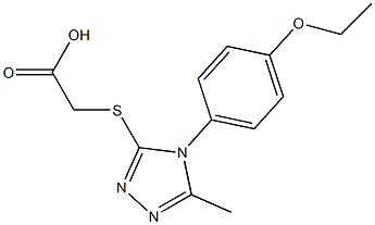 2-{[4-(4-ethoxyphenyl)-5-methyl-4H-1,2,4-triazol-3-yl]sulfanyl}acetic acid Structure