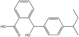 2-{[4-(butan-2-yl)phenyl](hydroxy)methyl}benzoic acid Structure