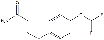 2-{[4-(difluoromethoxy)benzyl]amino}acetamide Structure