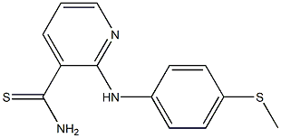 2-{[4-(methylsulfanyl)phenyl]amino}pyridine-3-carbothioamide Structure