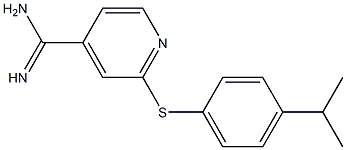 2-{[4-(propan-2-yl)phenyl]sulfanyl}pyridine-4-carboximidamide Structure