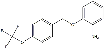 2-{[4-(trifluoromethoxy)phenyl]methoxy}aniline Structure