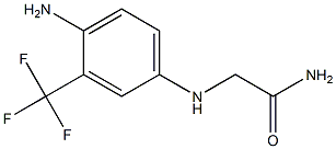 2-{[4-amino-3-(trifluoromethyl)phenyl]amino}acetamide 구조식 이미지