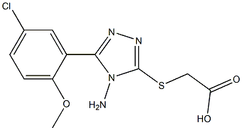 2-{[4-amino-5-(5-chloro-2-methoxyphenyl)-4H-1,2,4-triazol-3-yl]sulfanyl}acetic acid Structure