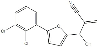 2-{[5-(2,3-dichlorophenyl)furan-2-yl](hydroxy)methyl}prop-2-enenitrile Structure