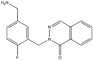 2-{[5-(aminomethyl)-2-fluorophenyl]methyl}-1,2-dihydrophthalazin-1-one 구조식 이미지