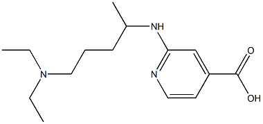 2-{[5-(diethylamino)pentan-2-yl]amino}pyridine-4-carboxylic acid Structure