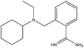 2-{[cyclohexyl(ethyl)amino]methyl}benzenecarboximidamide Structure
