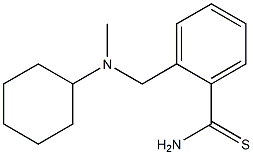 2-{[cyclohexyl(methyl)amino]methyl}benzenecarbothioamide Structure