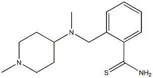 2-{[methyl(1-methylpiperidin-4-yl)amino]methyl}benzenecarbothioamide Structure