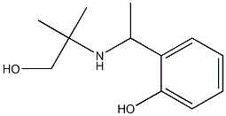 2-{1-[(1-hydroxy-2-methylpropan-2-yl)amino]ethyl}phenol Structure