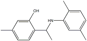 2-{1-[(2,5-dimethylphenyl)amino]ethyl}-5-methylphenol Structure