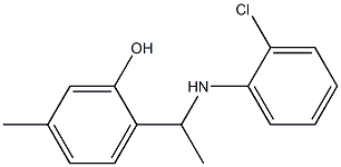 2-{1-[(2-chlorophenyl)amino]ethyl}-5-methylphenol Structure
