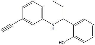 2-{1-[(3-ethynylphenyl)amino]propyl}phenol Structure