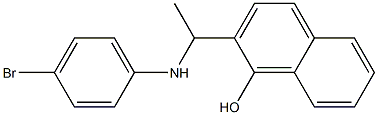 2-{1-[(4-bromophenyl)amino]ethyl}naphthalen-1-ol Structure