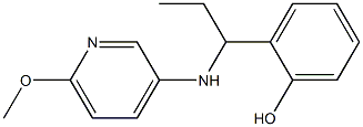 2-{1-[(6-methoxypyridin-3-yl)amino]propyl}phenol Structure