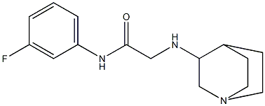 2-{1-azabicyclo[2.2.2]octan-3-ylamino}-N-(3-fluorophenyl)acetamide 구조식 이미지