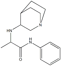 2-{1-azabicyclo[2.2.2]octan-3-ylamino}-N-phenylpropanamide 구조식 이미지