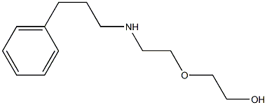 2-{2-[(3-phenylpropyl)amino]ethoxy}ethan-1-ol 구조식 이미지