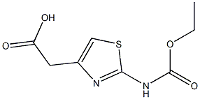 2-{2-[(ethoxycarbonyl)amino]-1,3-thiazol-4-yl}acetic acid Structure