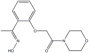 2-{2-[1-(hydroxyimino)ethyl]phenoxy}-1-(morpholin-4-yl)ethan-1-one 구조식 이미지