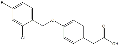 2-{4-[(2-chloro-4-fluorophenyl)methoxy]phenyl}acetic acid Structure