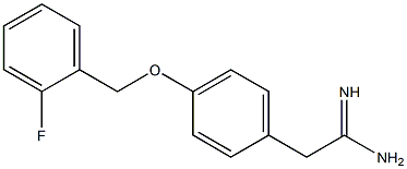 2-{4-[(2-fluorobenzyl)oxy]phenyl}ethanimidamide Structure