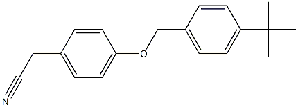 2-{4-[(4-tert-butylphenyl)methoxy]phenyl}acetonitrile 구조식 이미지