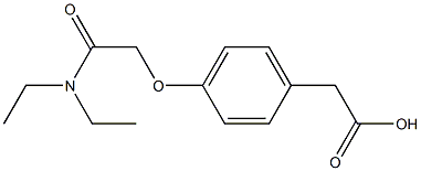 2-{4-[(diethylcarbamoyl)methoxy]phenyl}acetic acid Structure